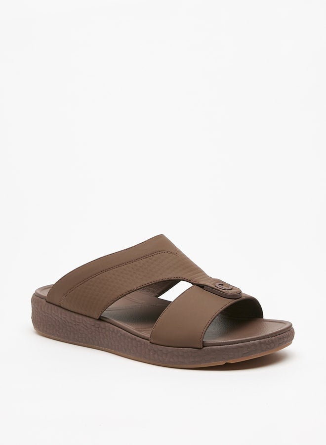 Men's Textured Slip-On Arabic Sandals