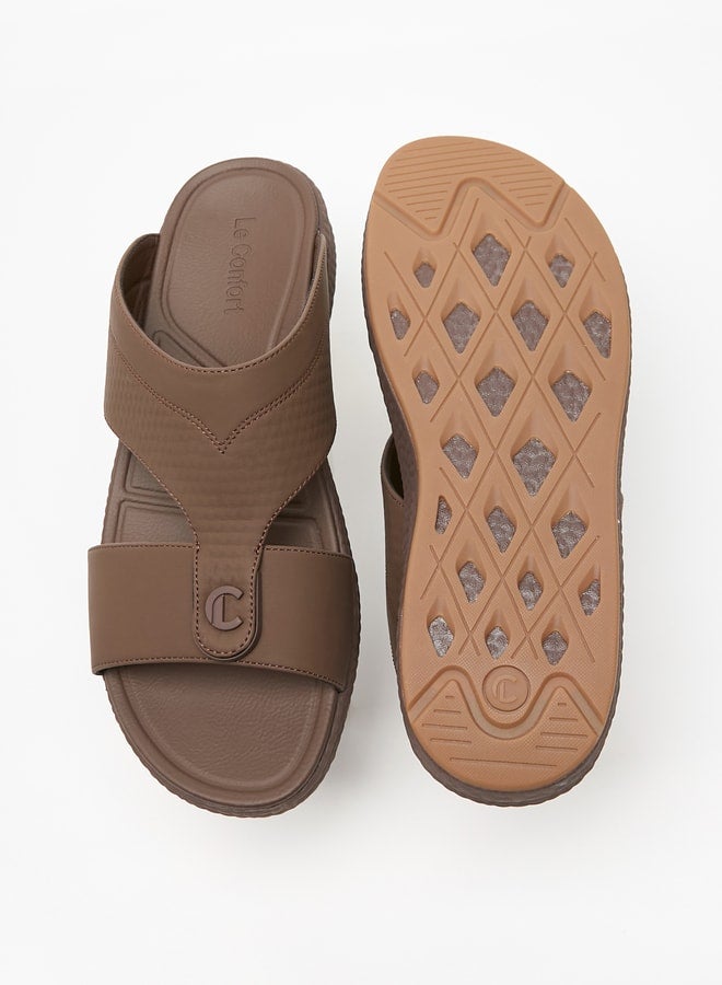 Men's Textured Slip-On Arabic Sandals