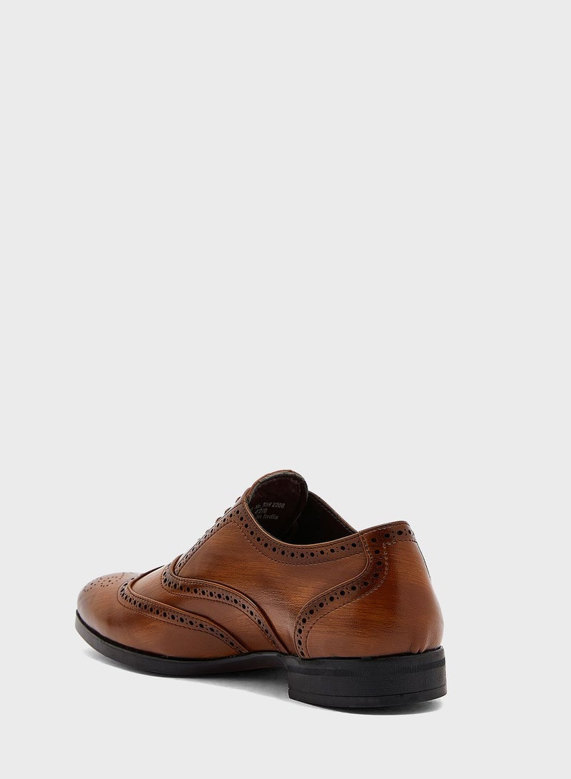 Formal Wing Cap Brogue Lace Ups