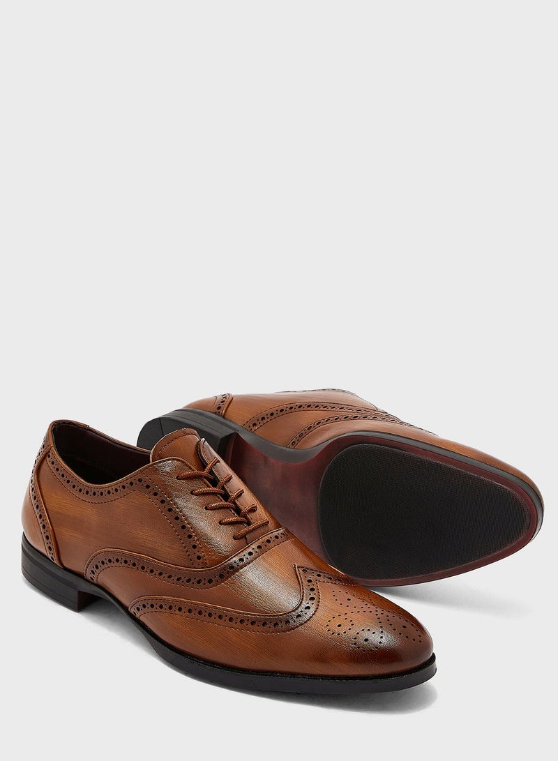 Formal Wing Cap Brogue Lace Ups