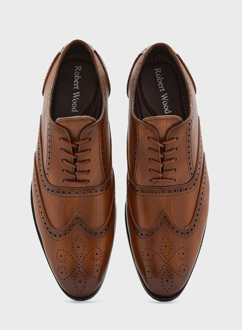 Formal Wing Cap Brogue Lace Ups