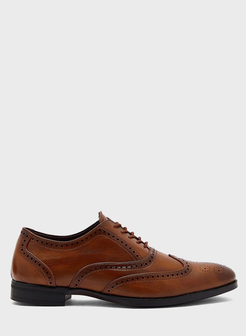 Formal Wing Cap Brogue Lace Ups