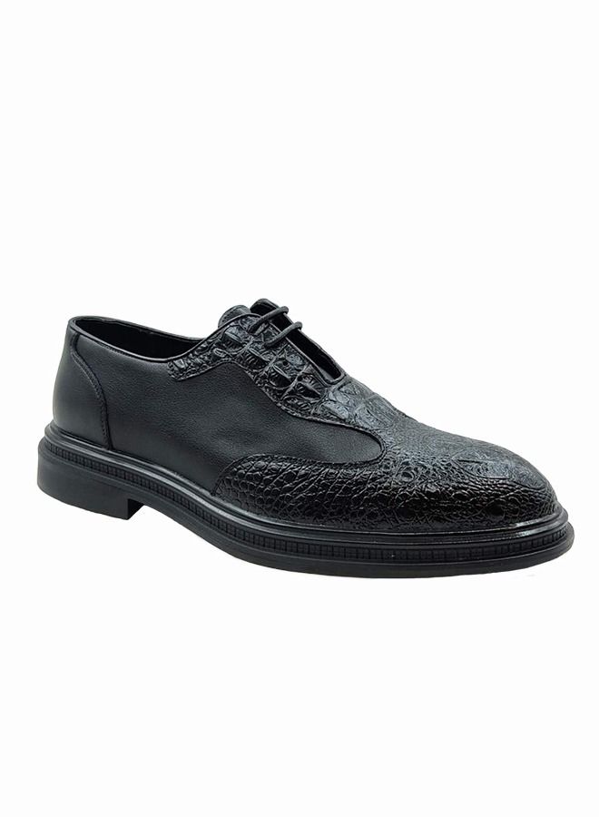 Comfortable Lace-Up Formal Shoes Black