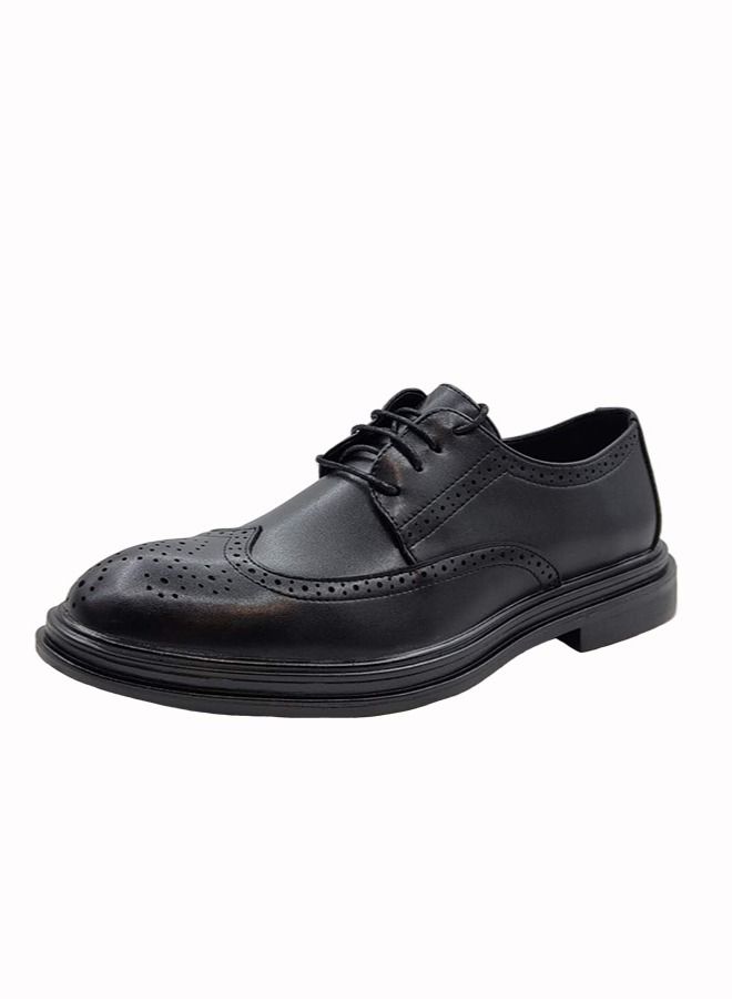 Comfortable Lace-Up Formal Shoes Black