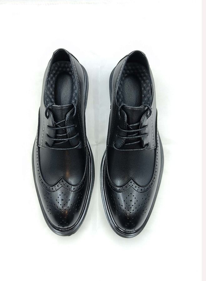 Comfortable Lace-Up Formal Shoes Black