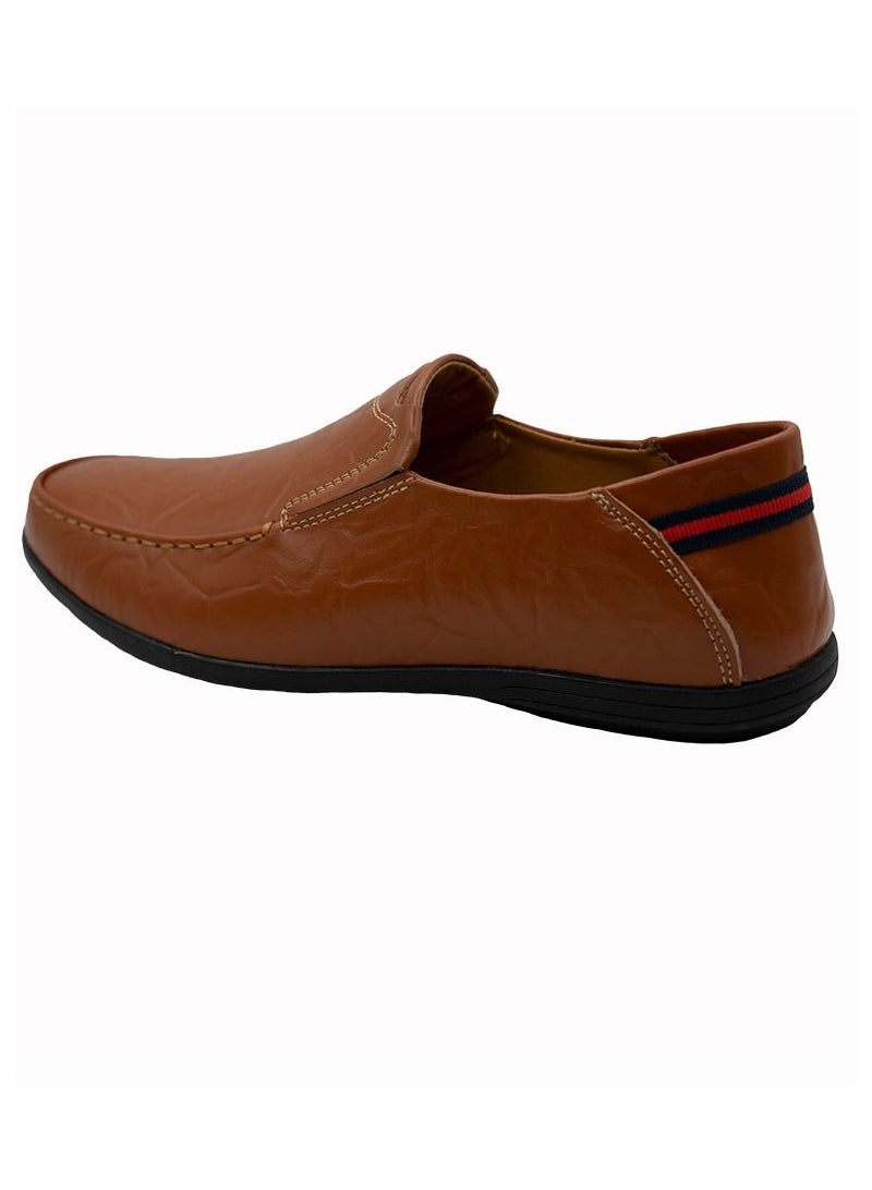 Comfortable Slip-On Formal Shoes Brown