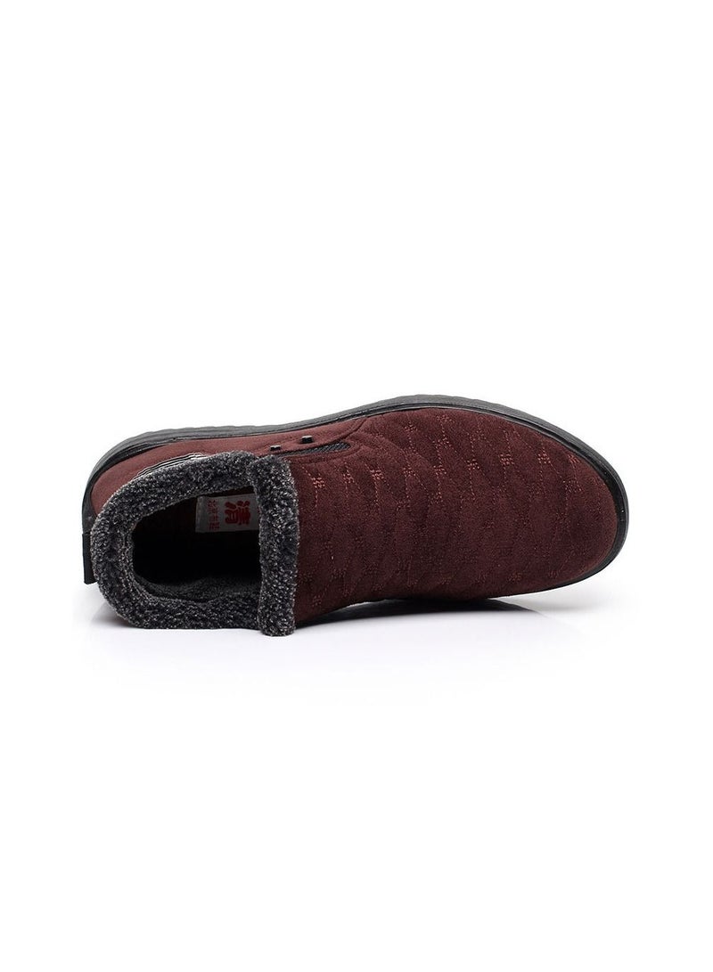 Men Non slip outdoor cotton shoes Brown