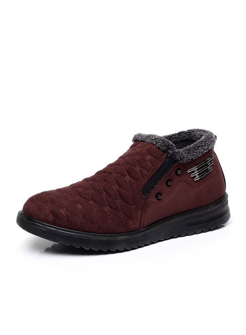 Men Non slip outdoor cotton shoes Brown