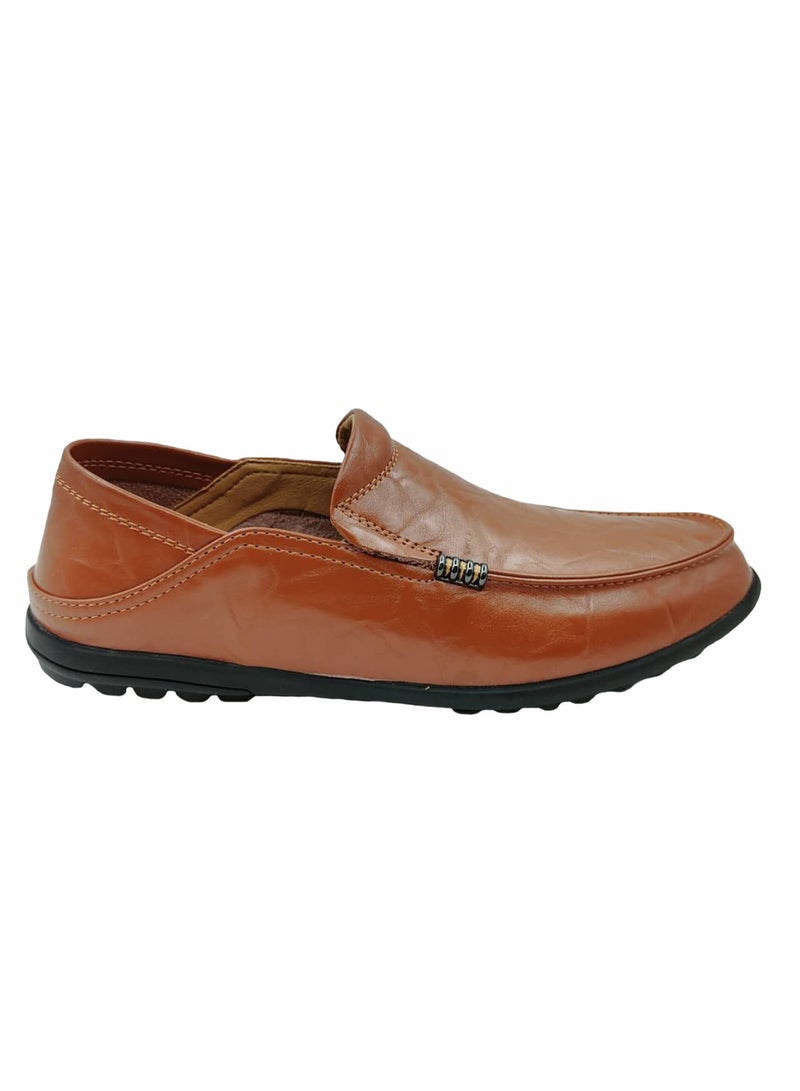 Comfortable Slip-On Formal Brown Loafer