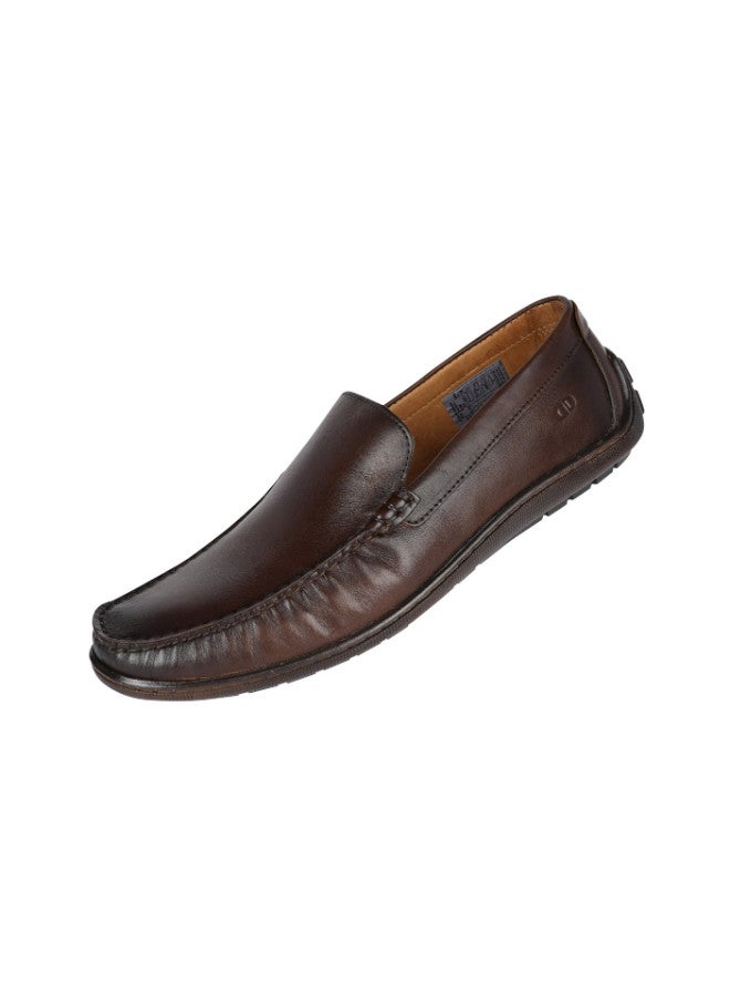 032-87 Democrata Mens Formal Loafer Slip on Shoes 274103-003 Tobacco