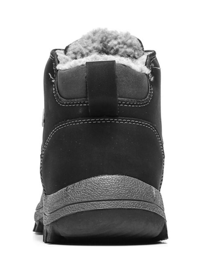 Lace-Up Casual Boots Black/Grey