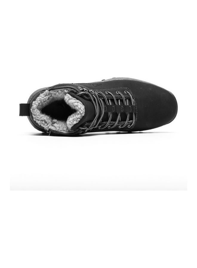 Lace-Up Casual Boots Black/Grey