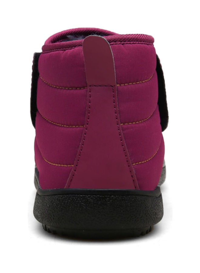 Winter Slip-On Snow Boots Red/Black