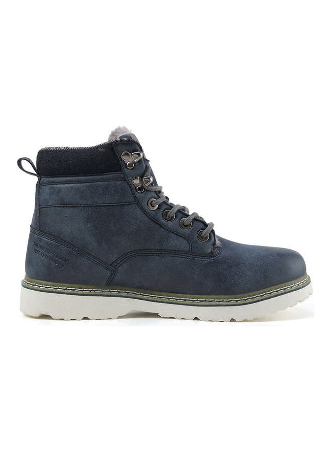Mountaineering Lace-Up Boots Blue