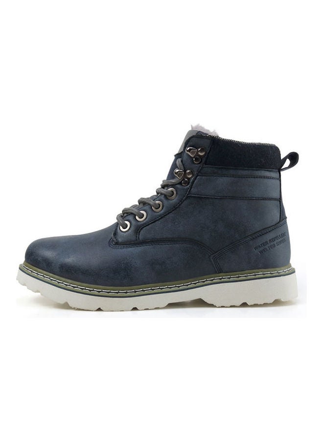 Mountaineering Lace-Up Boots Blue