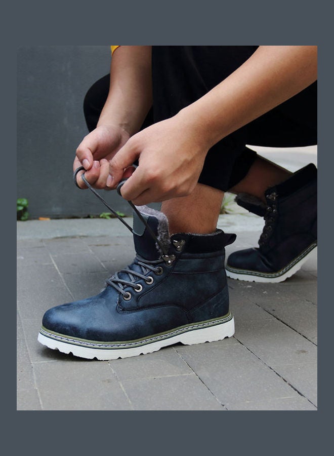 Mountaineering Lace-Up Boots Blue