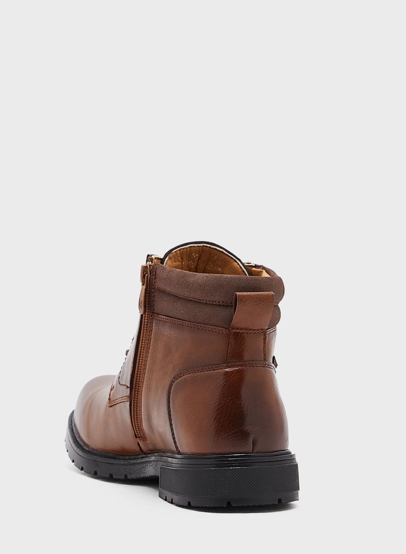 Casual Lace Up Boots