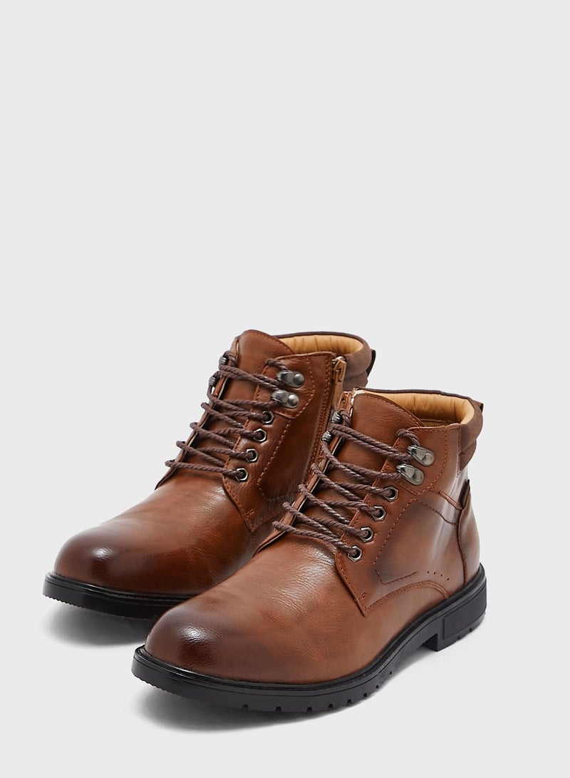 Casual Lace Up Boots
