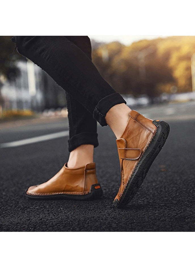 Winter Men's Handmade Casual High Top Men's Shoes