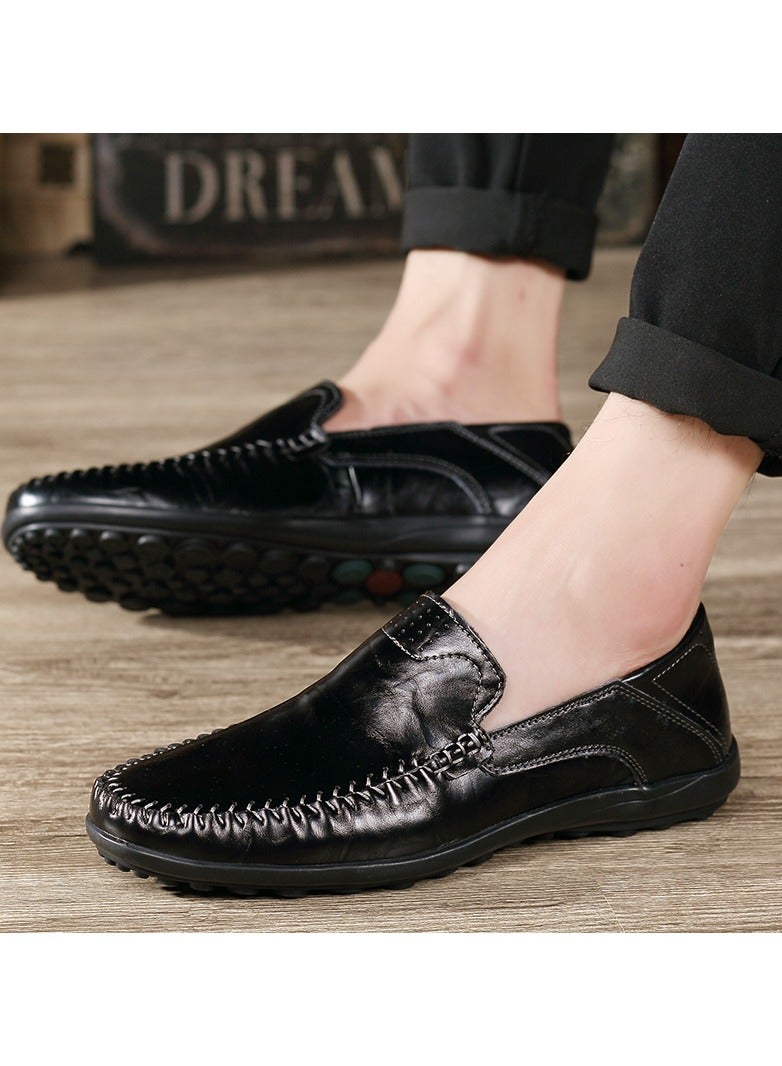 Fashion Trend Solid Color Low Cut Bean Shoes (One size larger)