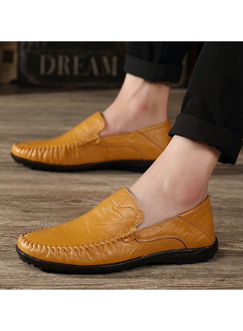 Fashion Trend Solid Color Low Cut Bean Shoes (One size larger)