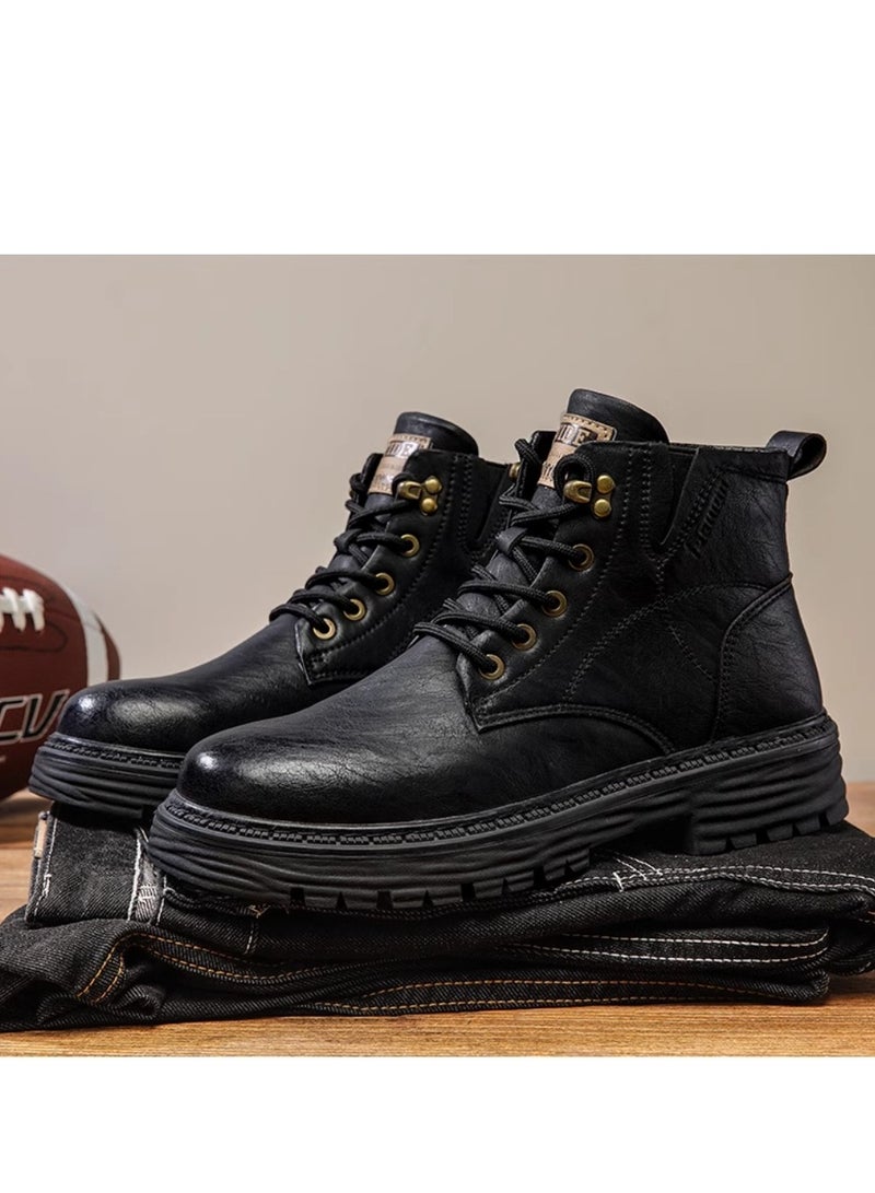 Men's High Top Outdoor Waterproof Casual Shoes Martin Boots