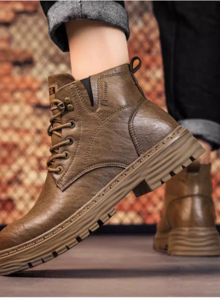 Men's High Top Outdoor Waterproof Casual Shoes Martin Boots