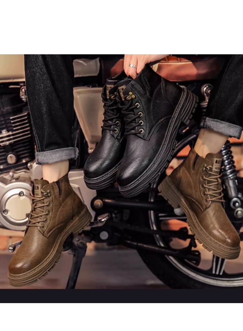 Men's High Top Outdoor Waterproof Casual Shoes Martin Boots