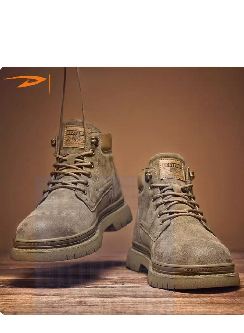 Men's High Top Outdoor  Casual Shoes Martin Boots