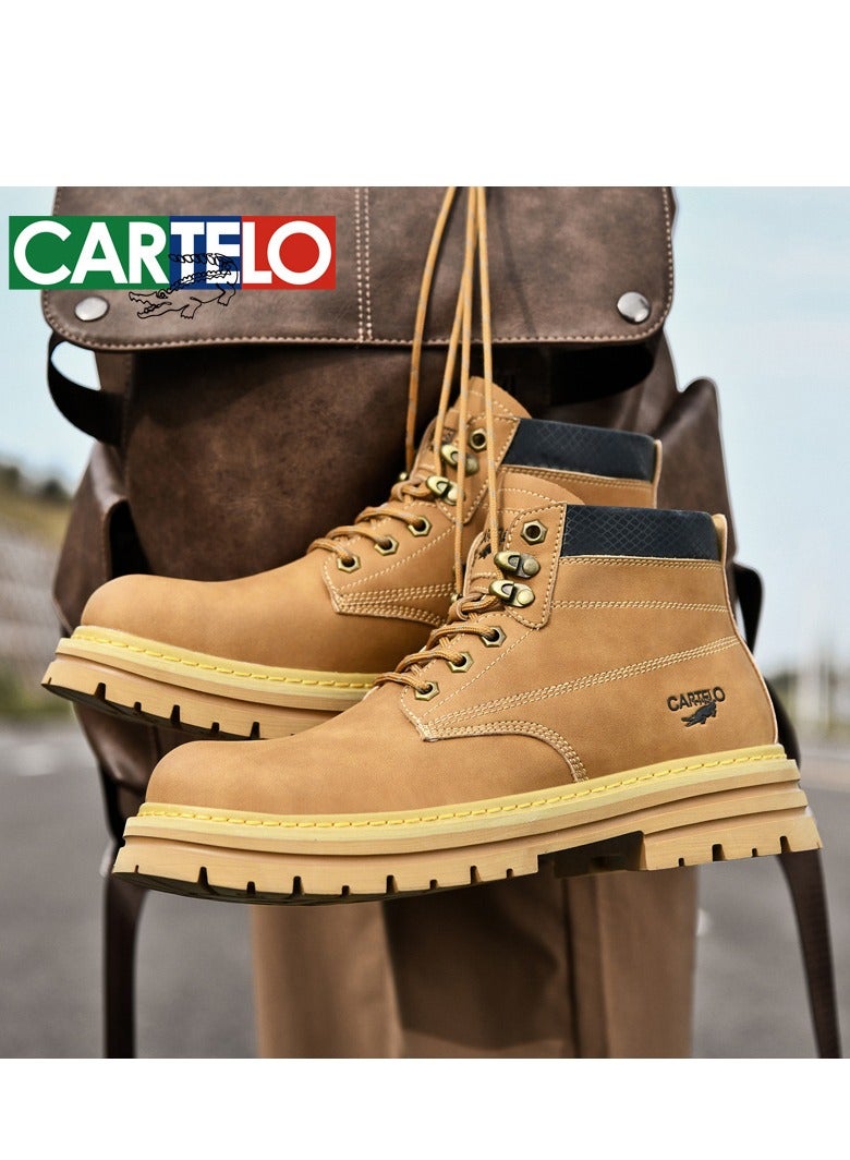 Men's High Top Outdoor  Casual Shoes Martin Boots