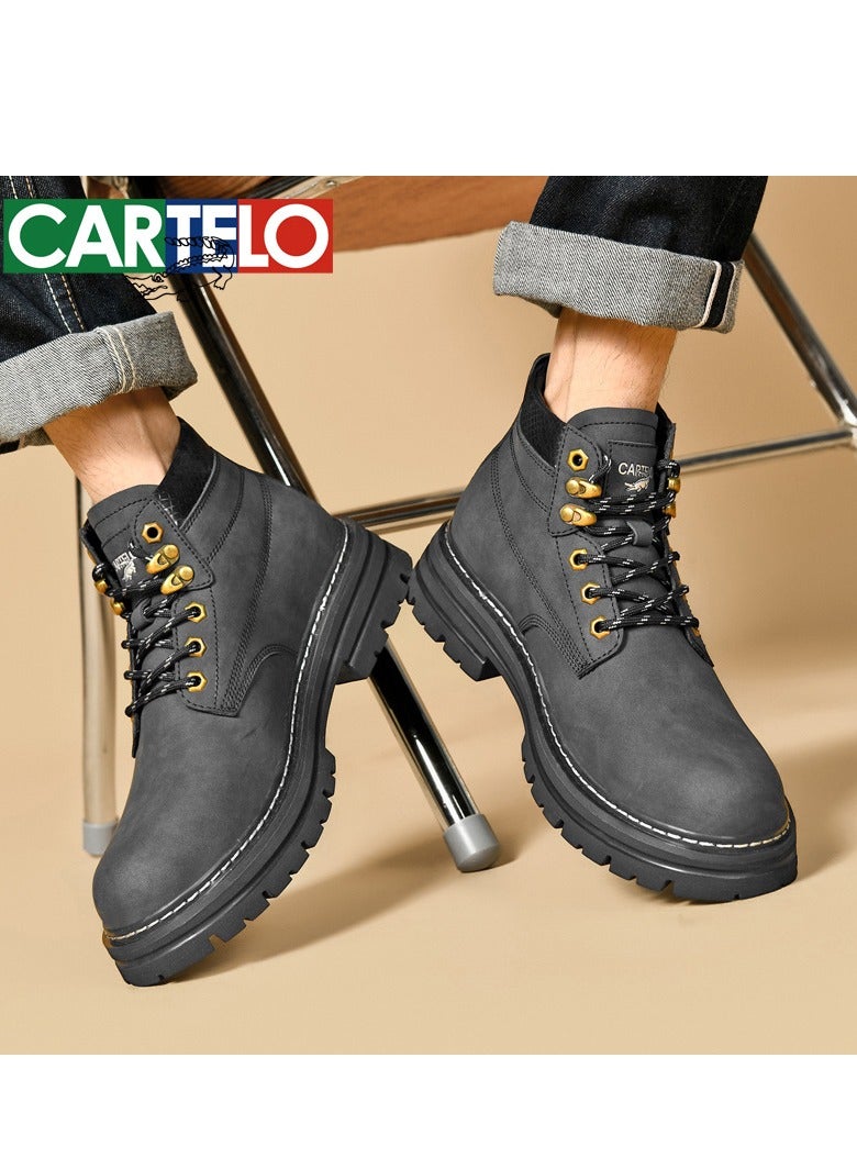 Men's High Top Outdoor  Casual Shoes Martin Boots