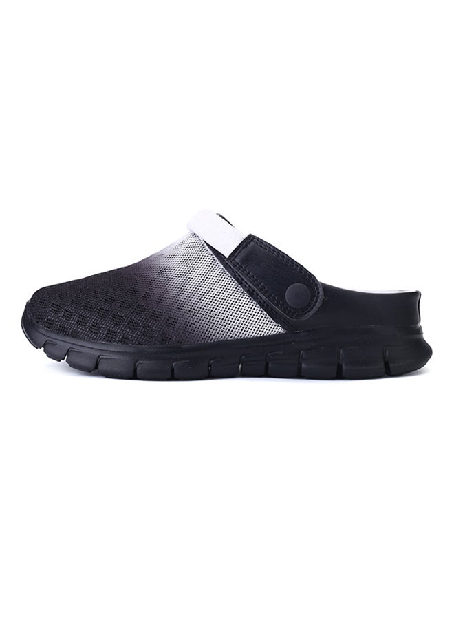 Mesh Detailed Slippers Black