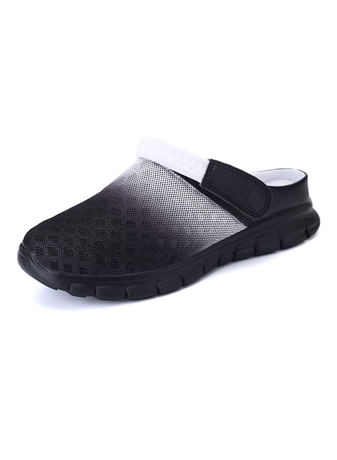 Mesh Detailed Slippers Black