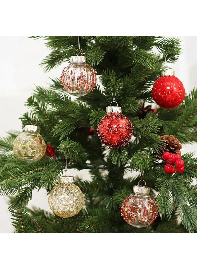 Red and Gold Christmas Ornament Balls