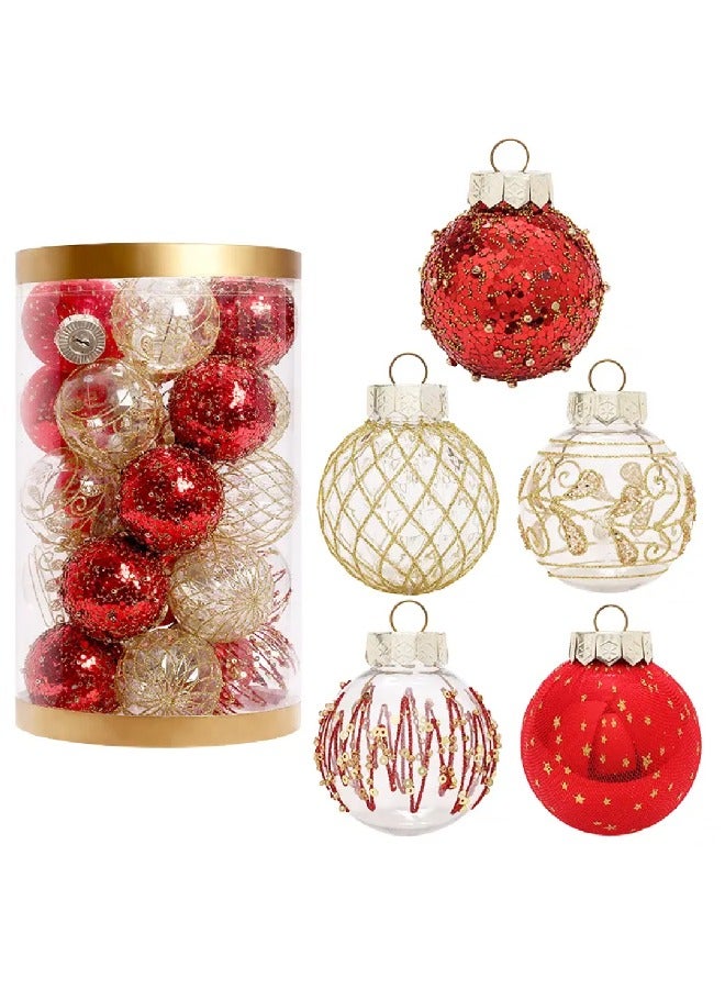 Red and Gold Christmas Ornament Balls