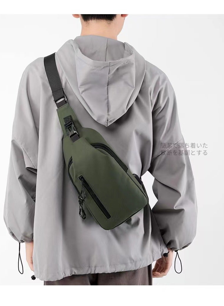 Skycare Sling Crossbody Bag Small Shoulder Backpack for Men Waterproof Slim Chest Bags Casual Daypack for Travel Cycling