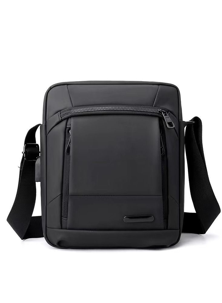 Skycare Crossbody Bag Men Shoulder Bag for Men Business Man Purse Messenger Bag with Adjustable Strap (Black)