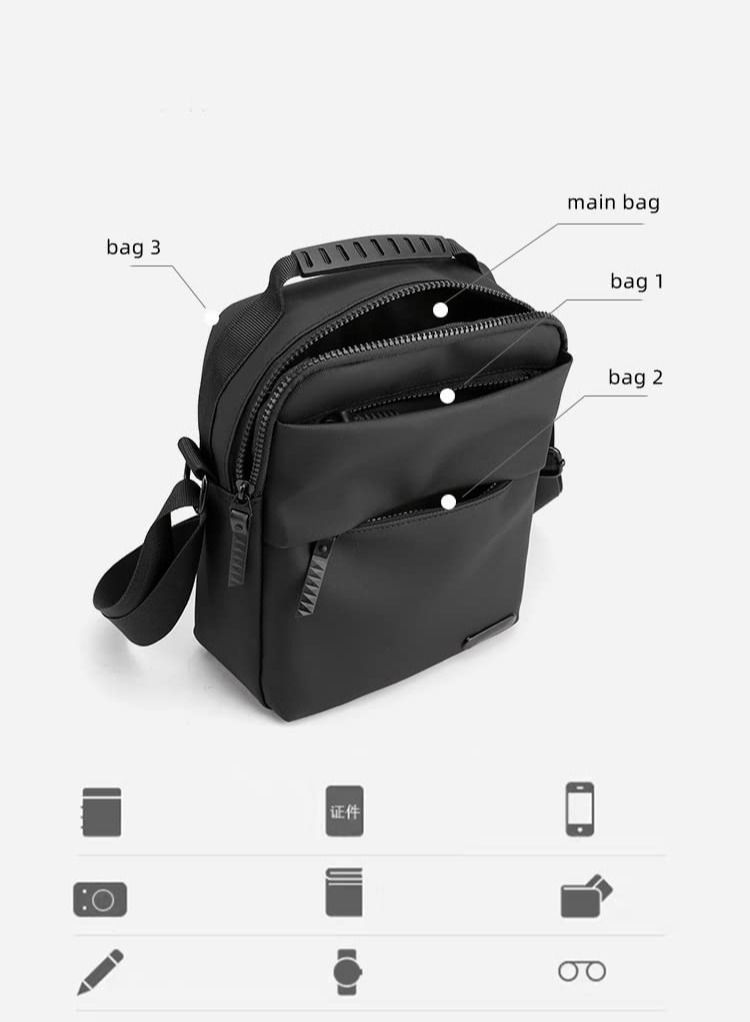 Skycare Sling Crossbody Bag Small Shoulder Backpack for Men Chest Bags Casual Daypack for Business Travel Cycling