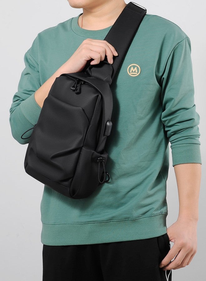 New Men's Sports Outdoor Chest Bag Student Fashion Casual Simple Shoulder Bag Messenger Bag