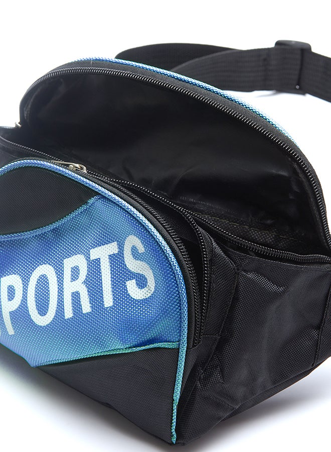 Sports Waist Belt Bag Black/Blue