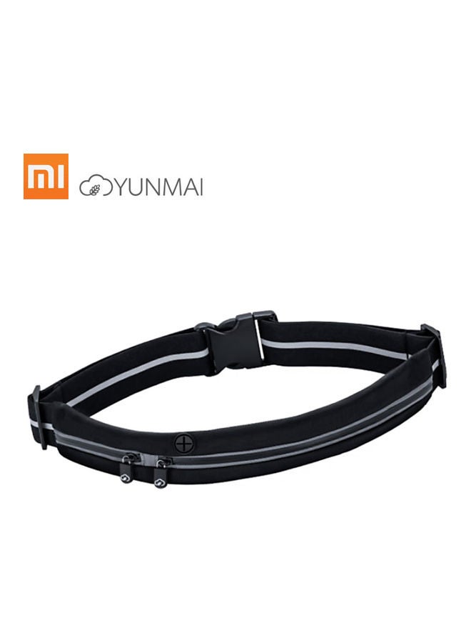 Yunmai Earphone Holes Waterproof Fitness Waist Bag Black/Grey