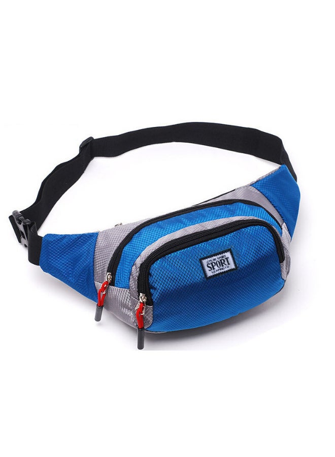 Solid Chest Waistpack Bag Blue