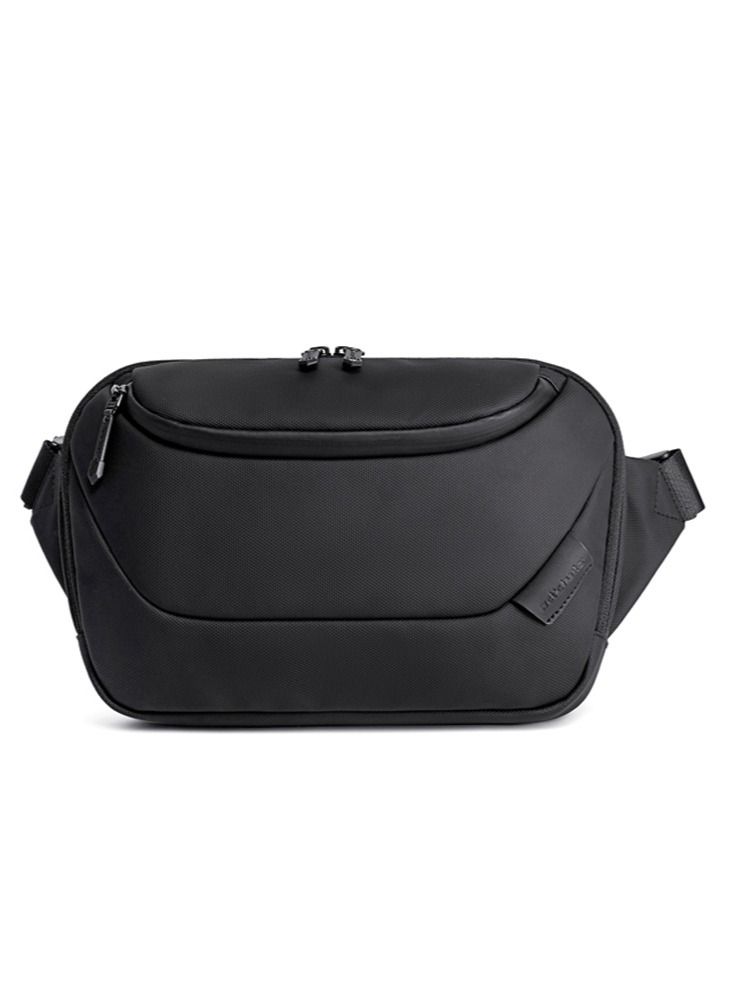 Large Business Waist Belt Bag, Travel Crossbody Chest Sling Phone Wallet Pack with Tablet Compartment for Men