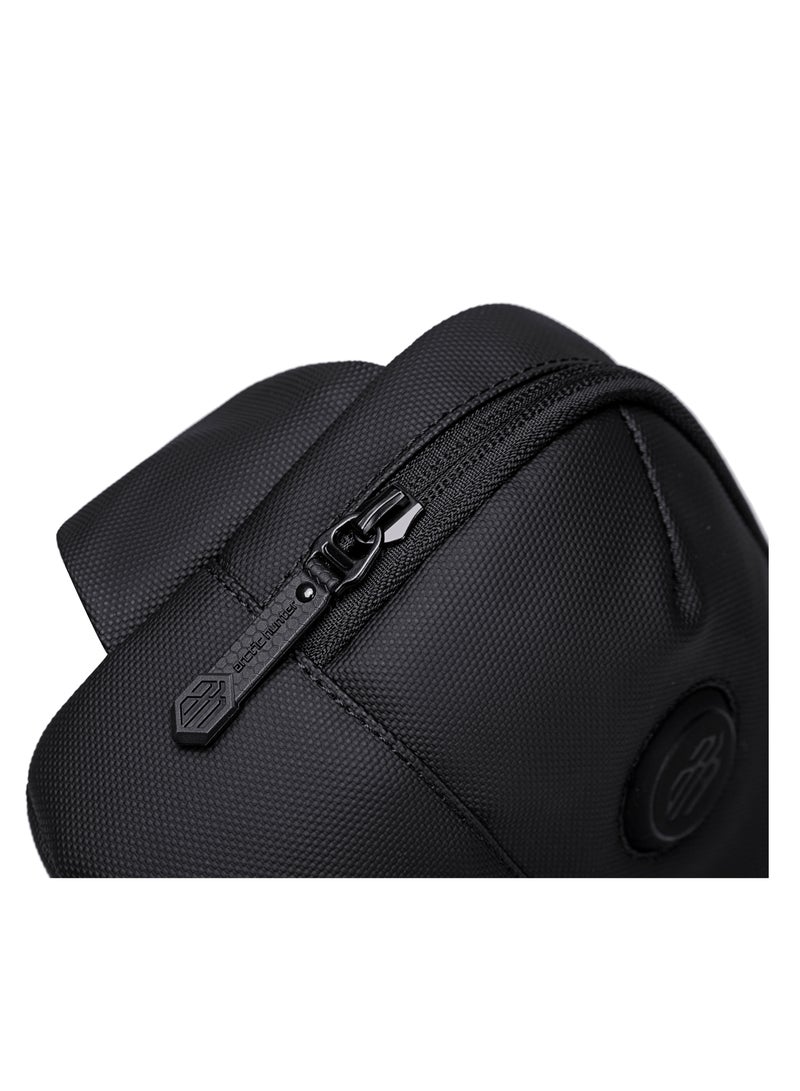 Waist Bag Anti-Theft Water Resistant Shock Proof Business Leisure Crossbody Chest Bag for Men Women Y00557 Black