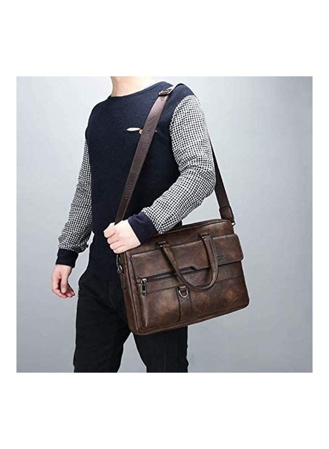 Functional Shoulder Bag Brown