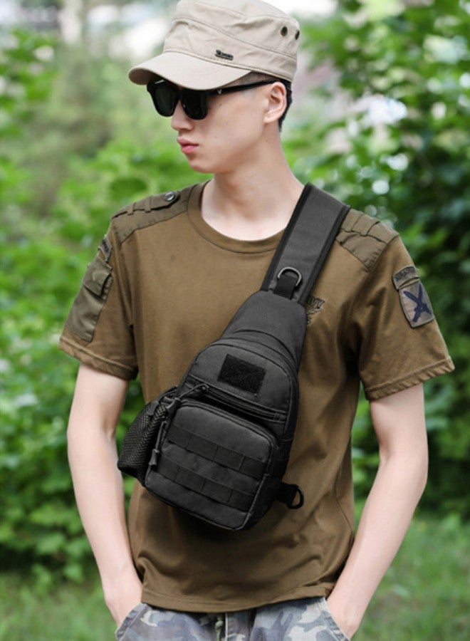 Men's Retro Casual Chest Trendy Shoulder Bag Student Outdoor Sports Cycling Nylon Messenger Bag