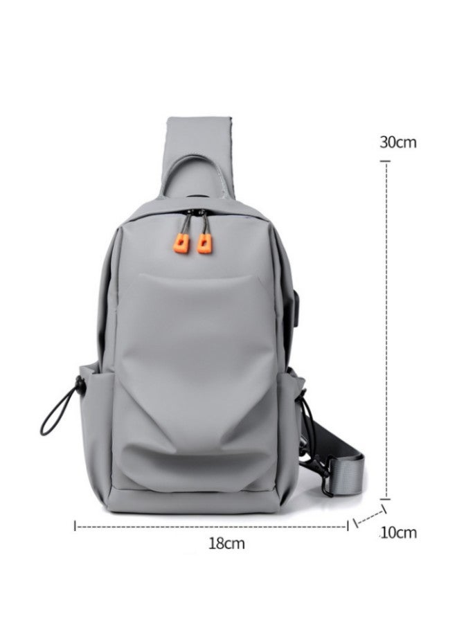 New Men's Sports Outdoor Chest Bag Student Fashion Casual Simple Shoulder Bag Messenger Bag