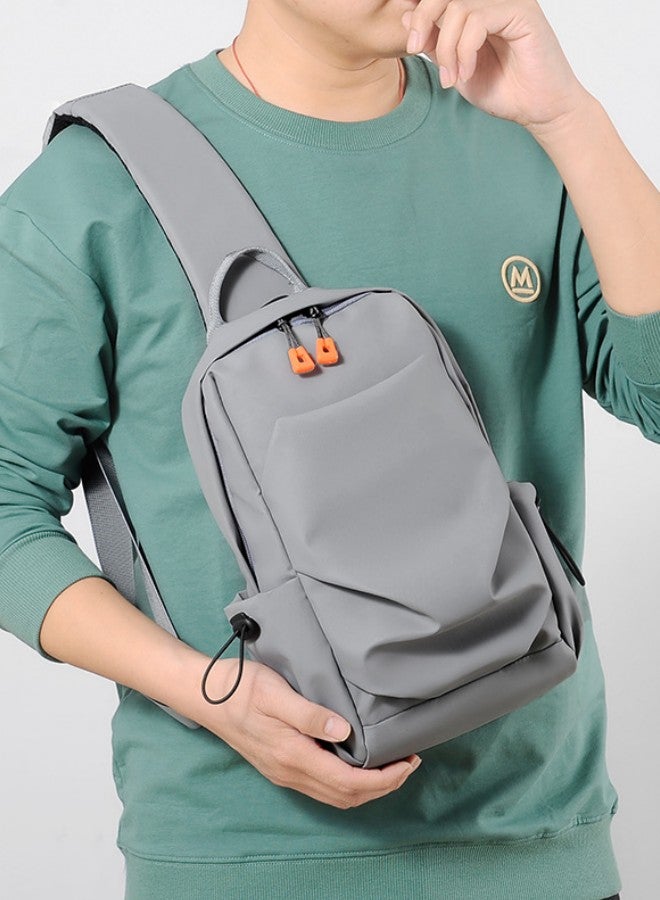 New Men's Sports Outdoor Chest Bag Student Fashion Casual Simple Shoulder Bag Messenger Bag