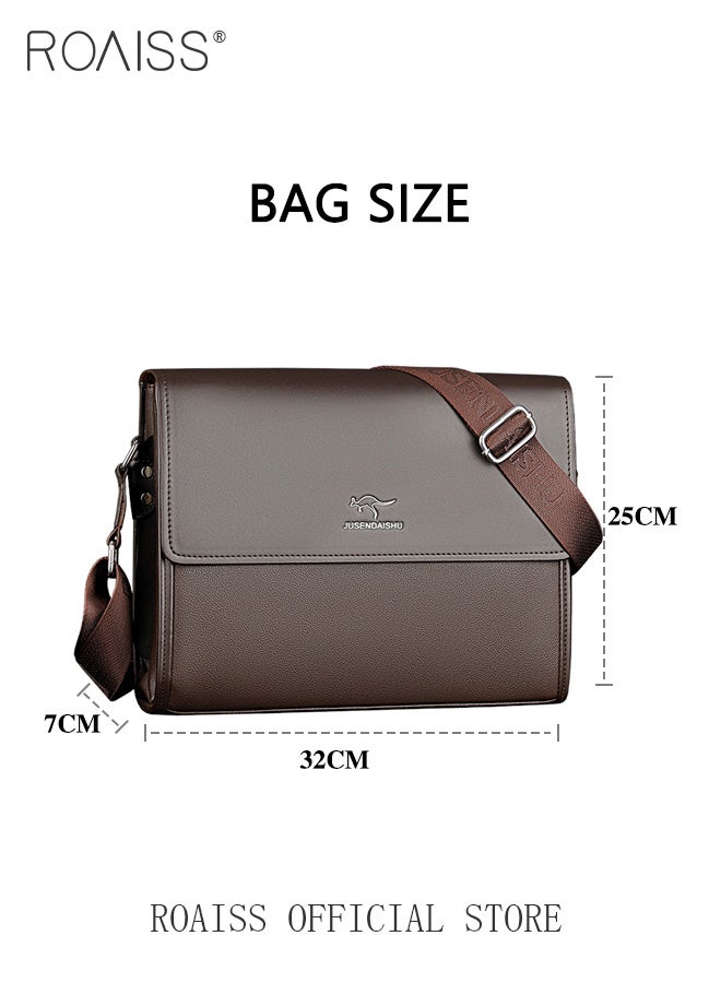 Men Business Briefcase Versatile Shoulder Bag for Men Ideal for Business and Casual Needs Lightweight with a Sleek Design Convenient Carry Handle