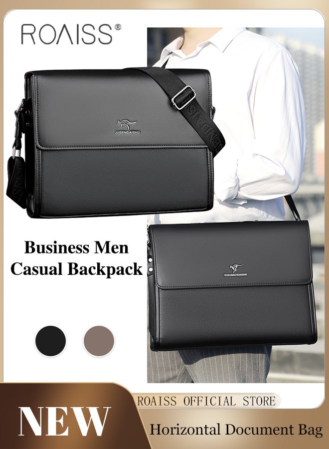 Men Business Briefcase Versatile Shoulder Bag for Men Ideal for Business and Casual Needs Lightweight with a Sleek Design Convenient Carry Handle